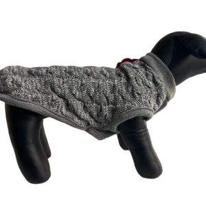 ABRIGO DE LANA COLOR GRIS CLARITO