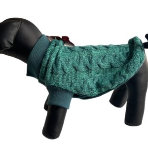 ABRIGO VERDE DE LANA