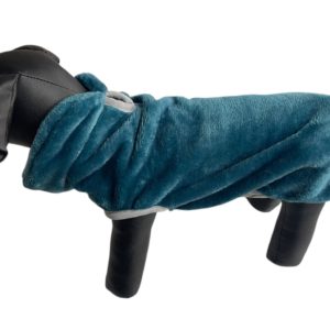 ABRIGO VERDE OSCURO TELA POLARN